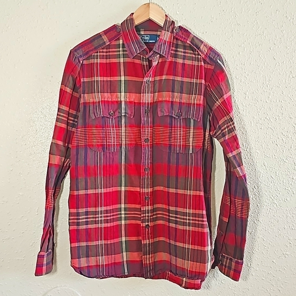 Polo Ralph Lauren Linen And Cotton Blend button down shirt
